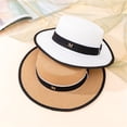 thumbnail image 5 of Eoperou Beach Hat Large Brim UV-proof Flat Top Fashion Summer Women Visor Cap for Outdoor, 5 of 8
