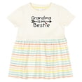 thumbnail image 3 of Inktastic Grandma is My Bestie Girls Baby Dress, 3 of 5