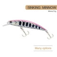 thumbnail image 3 of 8cm 12g Fishing Lure Minnow Wobbler RYUKI 80S Sinking Trolling Jerkbait Swimbait Ocean Fishing Artificial Hard Bait Bass Bait, 3 of 9