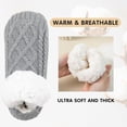 thumbnail image 5 of Unisex Fluffy Fuzzy Warm Slipper Socks for Men Women, Thick Fleece Lined Non-Slip Socks Indoor Floor, 5 of 6