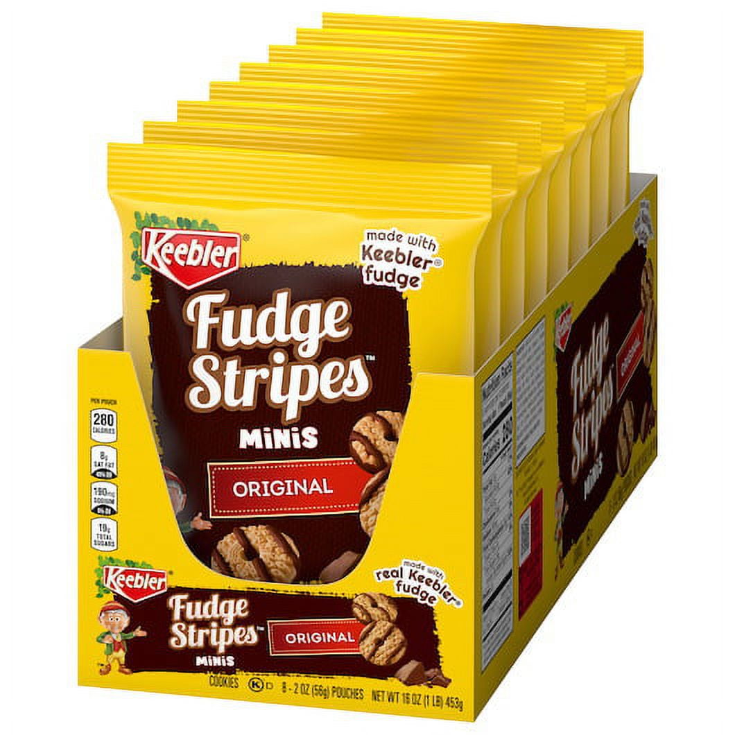 Price/Case)Keebler 06330 - Fudge Stripes Mini Fudge Stripe Cookie