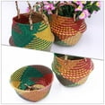 thumbnail image 4 of Portable Woven Basket Woven Storage Basket Laundry Basket Clothes Storage Basket, 4 of 8