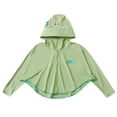 thumbnail image 2 of Spazoro Toddler Girls UPF 50+ Sun Protection Jacket, Lightweight Cute Hooded Zip Up Breathable Quick Dry Fashion Clothes for Outdoor Green Size 5-6, 2 of 6