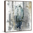 thumbnail image 2 of "Perching Grey" Floater Framed Painting Print on Canvas, 2 of 5