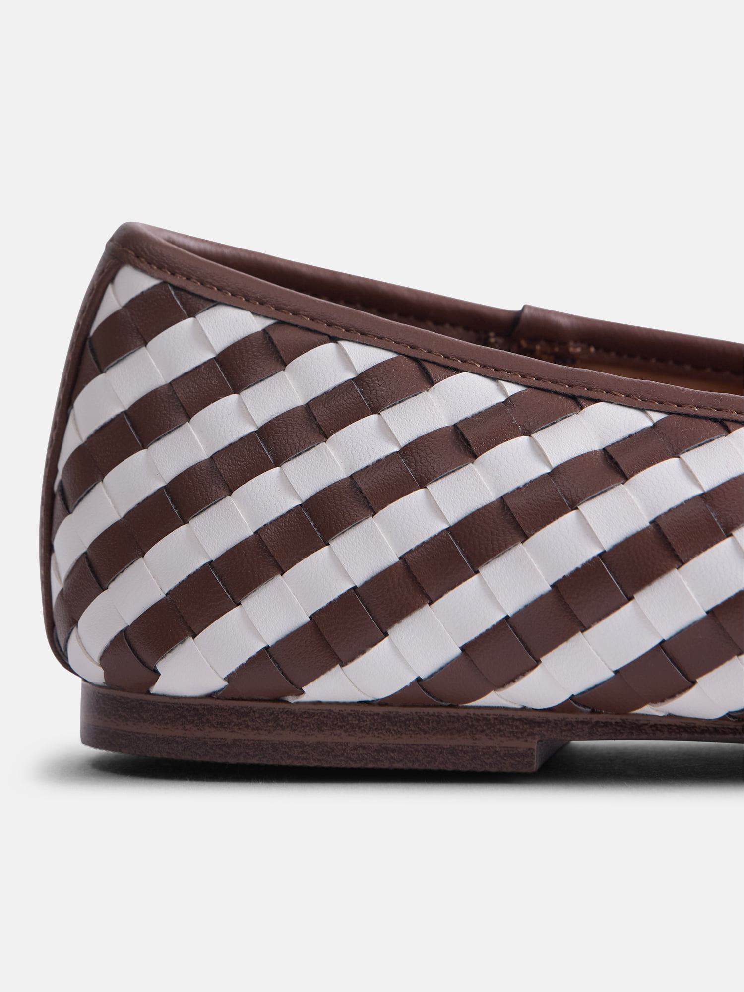 Free Assembly Women's Striped Woven Ballet Flats