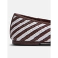 thumbnail image 5 of Free Assembly Women's Striped Woven Ballet Flats, 5 of 7