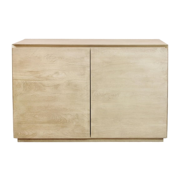 Flagstaff 2-Door Solid Wood Sideboard in Stone Natural Finish