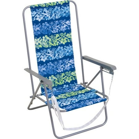 Mainstays Beach Chair, Blue Stripe - Walmart.com