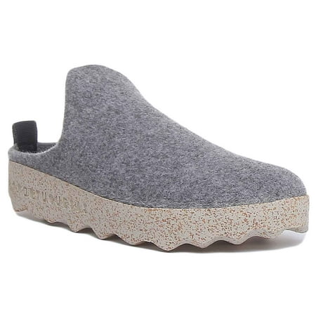 

Asportuguesas Come Women s Chunky Rubber Cork Sole Slip On Slippers In Grey Size 8/8.5