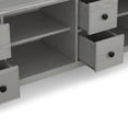 thumbnail image 5 of Simpli Home Connaught 72 inch Wide Solid Wood TV Stand in Fog Grey For TVs up to 80 inches, 5 of 12
