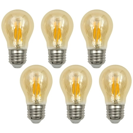 

Tesler 75W Equivalent Amber 8W LED Dimmable Standard A15 6-Pack