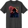 thumbnail image 4 of It Chapter 2 Pennywise Time To Float Men's Charcoal Crew Neck Short Sleeve Tee-XL, 4 of 6