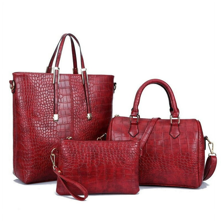 Leather Shoulder Bags, Leather Purse Sets, Leather Handbags, Luxury Tote  Set