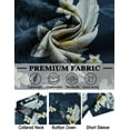 thumbnail image 5 of COOFANDY Hawaiian Shirt for Men Short Sleeve Button Up Shirts Mens Casual Summer Beach Wear, 5 of 6