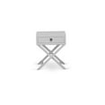 thumbnail image 3 of East West Furniture Nolan 3-Piece Wooden Queen Bedroom Set in White/Urban Gray, 3 of 8