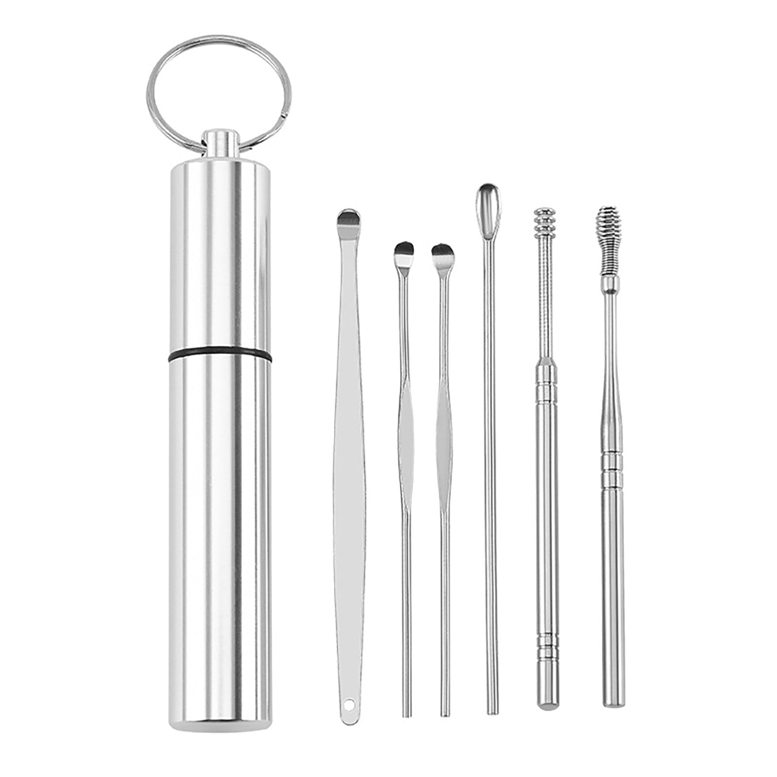 niuredltd innovative spring ear wax cleaner tool set,stainless steel