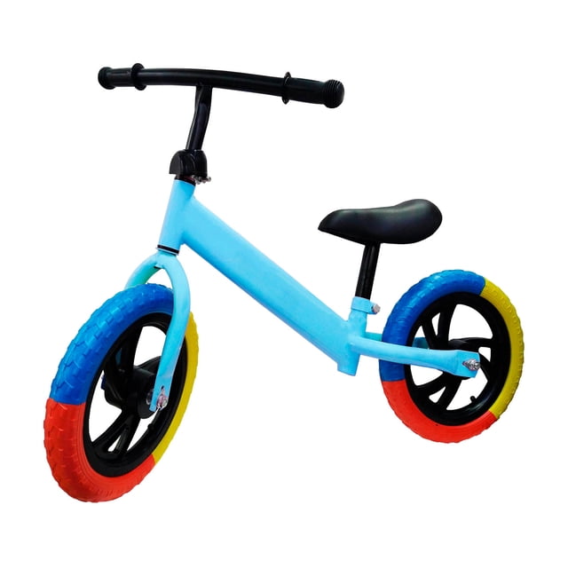Bicicleta de Balance AEIOU Llanta de Goma Azul/Colores