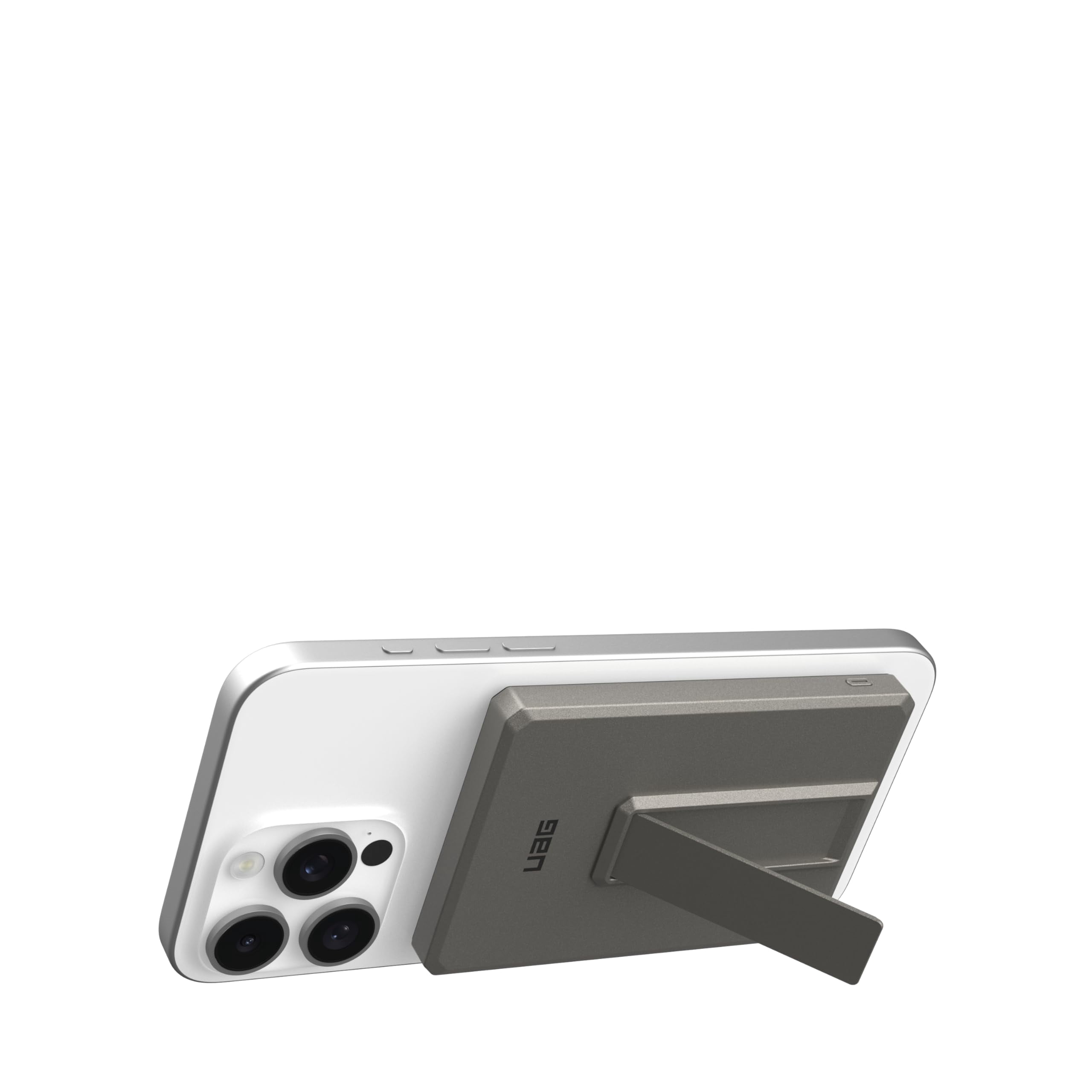 UAG 5000mAh Power Bank SRGE 20W USB-C Slim Magnetic Wireless Portable Charger Fast Charging Battery Pack w/Kickstand Compatible with iPhone 17, Samsung Galaxy S25, Titanium
