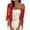 Red, variant on Kilaqueen Women's Crochet Cardigan Shrug, Open Front Short Sleeve Hollow Out Knit Bolero, Lightweight Summer Cover Up for Dresses and Beach Outfits