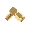 thumbnail image 2 of Adaptador de conector coaxial RF de SMA macho a SMA hembra en ángulo recto de 90 grados, 2 of 5