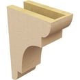 thumbnail image 5 of 4"W x 8"D x 12"H Classic New Brighton Rough Cedar Woodgrain TimberThane Corbel, Primed Tan, 5 of 6