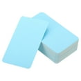 thumbnail image 1 of Unique Bargains 3.5' x 2' Blank Paper Business Cards, 90 Pack Small Index Flash Cards Words Message Note Card, Blue, 1 of 7