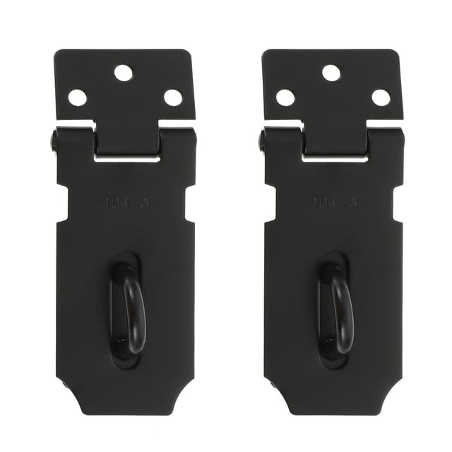 Miangastore 2 Sets Stainless Steel Hasp Latch Clasp Hasp Latch Lock Clasp Hasp Latch with Screws