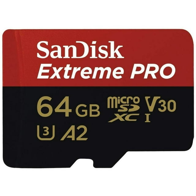 Memoria Sandisk Extreme Pro microSDXC UHS-I U3, clase 10 de 64 GB. SAND SDSQXCY-064G-GN6MA