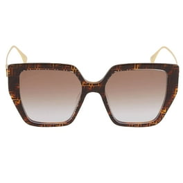 Fendi Light Brown Cat Eye Ladies Sunglasses FE40035I 25F 55 Walmart
