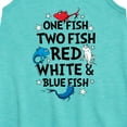 thumbnail image 2 of Dr. Seuss - Red, White and Blue Fish - Toddler and Youth Girls A-line Dress, 2 of 5