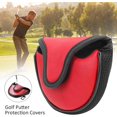 thumbnail image 4 of Rouge - Housse de Putter de Golf Imperméable en Cuir Pu avec Maille en Nylon Demi-Rond Housse de Putter de Golf, 4 of 4