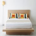 thumbnail image 6 of Yayeee Pillowcase Standard Size Set of 2 Satin Wrinkle Resistant Pillow Case, Stripes and Circle, 6 of 7