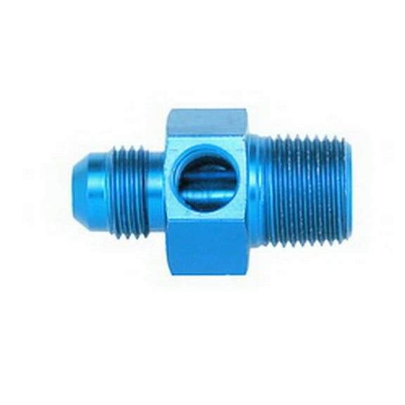 Aeroquip #6 to 1/4in NPT Str Adpt w/ 1/8in NPT Port