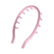 thumbnail image 4 of Diadema de silicona suave con forma de peine, ligera y flexible, ideal como regalo para fiestas. Rosa, 4 of 9