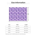 thumbnail image 5 of Uemuo Violet Printed Throw Blanket for Couch, Fluffy Fuzzy Blankets for Bed, Sofa, Cozy Flannel Faux Fur Blanket-50"x40", 5 of 6