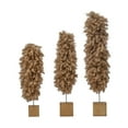 thumbnail image 4 of Creative Co-Op Fabric Yarn Tree with Wood Base, Tan, 4 of 4