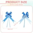 thumbnail image 2 of Large Gift Bow 5.9x3.5 Inch, 20 Pack  Pull Bows for Gift Wrapping Present Wedding Valentine's Day, Dark Blue, 2 of 7