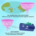 thumbnail image 7 of Howarmer Menstrual Cups, Reusable Period Cup for Beginners | Tampons & Pads Alternative, FDA Approved Silicone Menstrual Cup Set, Superior to the Diva Cup | Double Cups(Regular and Heavy Flow) - Clear, 7 of 7