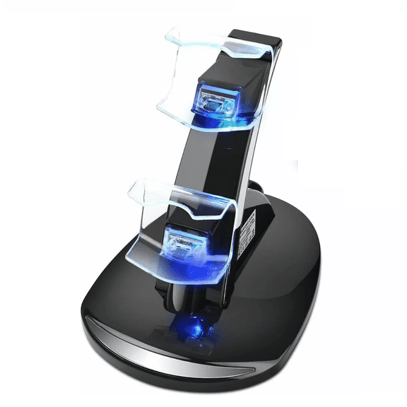 Base Soporte Cargador Dual Para Controles Controlador Ps5 Negro