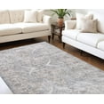 thumbnail image 6 of 7' X 10' Blue and Gray Abstract Distressed Area Rug, 6 of 9