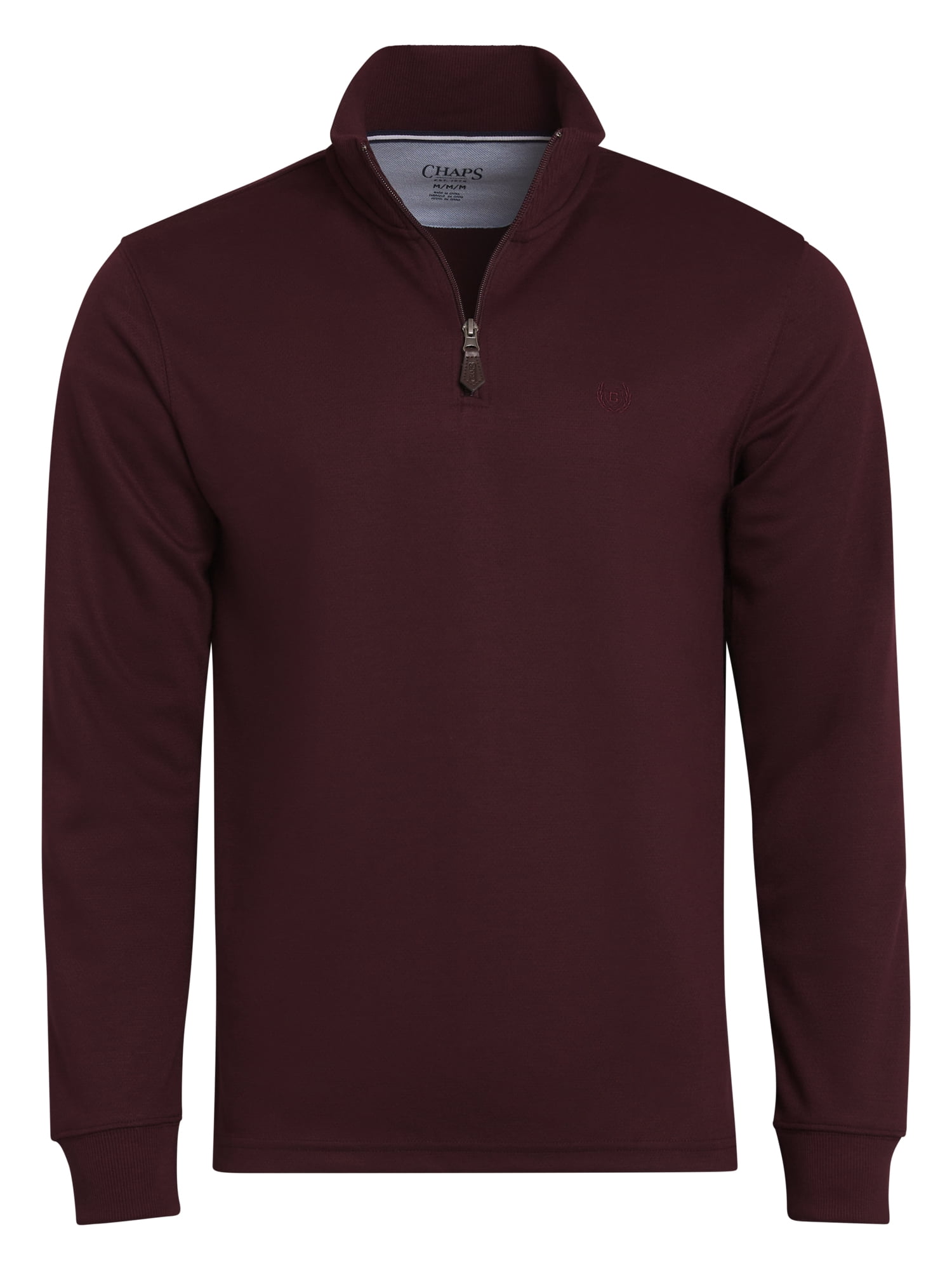 Chaps Men's & Big Men's Camden Quarter Zip Knit Sweater, Sizes S-2XL