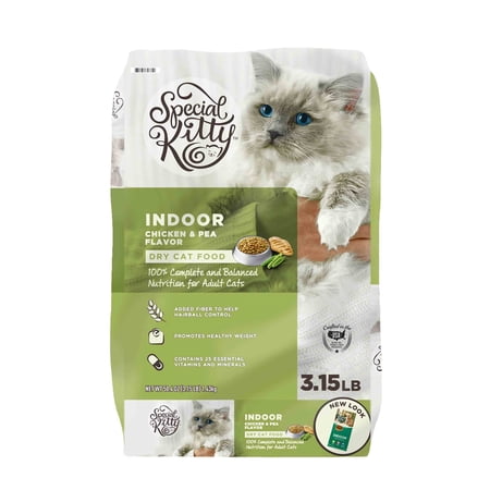 SK Indoor Formula Dry Cat Food  Chicken & Pea Flavor  3.15 lb