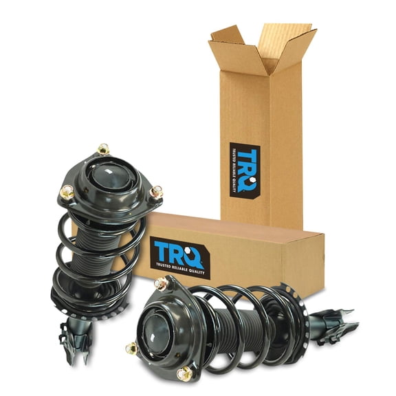TRQ Front Strut & Coil Spring Assembly Set Driver & Passenger Sides Fits Select 11-16 Hyundai Elantra