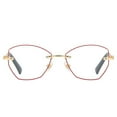 thumbnail image 5 of Rimless Reading Glasses 2.00 for Women, Blue Light Blocking HD Presbyopic Eyeglasses, Gold Red Butterfly Metal Readers +2.00, 5 of 7
