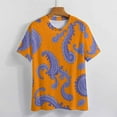 thumbnail image 4 of Paisley T-Shirts Casual T-Shirt Short Sleeve Women Trendy Tshirt Beach Custom Tops, 4 of 5