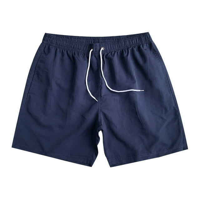 HaiMao Mens Sport Shorts Clearance Quick Dry Shorts Navy L(L)