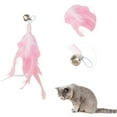 thumbnail image 3 of Repuestos de varita de plumas Unique Bargains de 2 piezas para interacción con mascotas, accesorios de recarga de varita para gatos de interior y exterior color rosa claro, 3 of 7