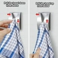 thumbnail image 4 of 4 PCS Self Adhesive Towel Hook,Kitchen Towel Holder Grabber,Stainless Steel Kitchen Dish Towel Holders,Wall Mount Non-Drilling Hangers,Hand Towel Hook for Bathroom$$Home Decor, Kitchen, & Other, 4 of 7