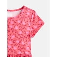 thumbnail image 3 of Wonder Nation Little Girls and Big Girls Play Dress with Short Sleeves, 2 Pack, Sizes XS-XXL, 3 of 3