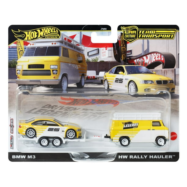 Hot Wheels Legends Tour Team Transport Hauler & Toy Car, 2-Pack of